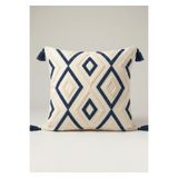 Comfort Craft Buldan Bezi Geometrik Desenler Punch Nakışlı Dekoratif Kırlent Kılıfı 43x43 cm