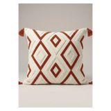 Comfort Craft Buldan Bezi Geometrik Desenler Punch Nakışlı Dekoratif Kırlent Kılıfı 43x43 cm