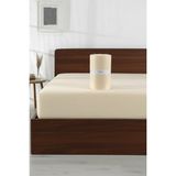 Comfort Craft Çift Kişilik Penye Lastikli Çarşaf - %100 Pamuk - 160 x 200 cm - Krem - 200x200