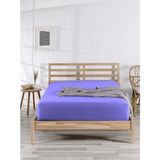 Comfort Craft Çift Kişilik Penye Lastikli Çarşaf - %100 Pamuk - 160 x 200 cm - Mor - 200x200