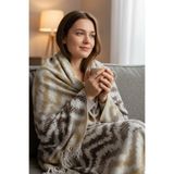 Comfort Craft Pamuklu Balkon ve Koltuk Battaniyesi - 130x170 cm Yumuşak Dokulu Şalı