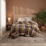 Comfort Craft Premium Müslin Pike - 240X260 cm - Çok Renkli Ekose Yatak Örtüsü - 240 x 260 cm