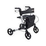 Comfort DM9102 Tekerlekli Yürüme Desteği Frenli Yürüteç Rollatör Yaşlı Oturaklı Yürüme Boy Ayarlı