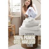 Comfort Home 1 Adet Beyaz Otel Havlusu El, Yüz Havlusu | Baş Havlusu 50x90 Cm %100 Pamuk