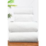 Comfort Home 4'lü Beyaz Banyo Seti Hamam Takımı Havlu Seti 70x140cm 40x75cm