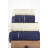 Comfort Home 4’lü Pamuklu Banyo Havlu Seti Hamam Takımı, El, Yüz, Baş ve Beden, 2 Adet 40x80cm + 2 Adet 70x140cm