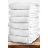 Comfort Home 6 Adet Beyaz Otel Havlusu El, Yüz Havlusu | Baş Havlusu 50x90 Cm %100 Pamuk
