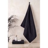 Comfort Home Tekli Siyah 50x90 cm El-Yüz-Saç Havlusu | %100 Pamuk | Otel, Spa, Spor ve Kuaför Havlusu
