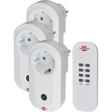 Comfort Line Uzaktan Kumandalı 3 Adet Tekli Priz - 1 Adet - Çok Renkli