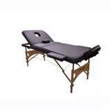 Comfort Plus Masaj Masası Mor | Ahşap Ayaklı, Ayarlanabilir Yükseklik, Taşıma Çantalı GM-305
