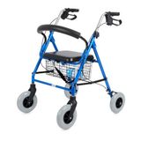 Comfort Plus Rolatör Yürüteç | Kalın Tekerlekli, 360° Dönebilen, Katlanabilir Alüminyum Gövde DY0491