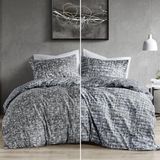 Comfort Spaces İkiz Yorgan Seti - Her Mevsim için Gri Yatakhane Yatağı, Ultra Yumuşak 2 Parça Ters Çevrilebilir Yorgan, 1 Eşleşen Kılıflı, Bakımı Kolay, Makinede Yıkanabilir, İkiz/İkiz XL