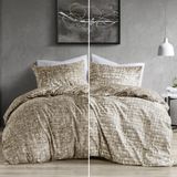Comfort Spaces King Nevresim Takımı - Tüm Mevsimler için Boz Kahverengi Nevresim, Ultra Yumuşak 3 Parça Ters Çevrilebilir Nevresim 2 Eşleşen Yastık Kılıfı, Düğmeli Kapatma, Makinede Yıkanabilir,