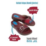 Comfort Style Kadın Bordo Ortopedik Halluks Ve Topuk Dikeni Terliği Kemik Çıkıntısı Terliği