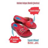 comfort style Kadın Ortopedik Halluks Valgus Terlik, 38, COMFORTTD, Kırmızı