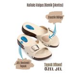 comfort style Kadın Ortopedik Halluks Valgus Terlik, 41, COMFORTTD, Krem