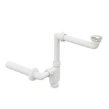 Comfort Yer Kazandıran Lavabo Sifonu Ve Süzgeç - 2 Parça, Kolay Temizlenir, Ayarlanabilir Koku Önleyici Gider Borulu - 32 Mm-Süzgeç Dahil