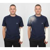 Comfortcure Adaptif Kısa Kollu Lacivert Kırık Kol - Ortopedi Tedavi Kıyafeti Kateter - Port ve Damar Yolu Tedavisinde Kullanılabilir - 2XL