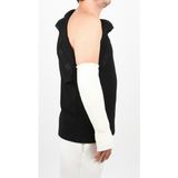Comfortcure Adaptif Kısa Kollu Siyah Kırık Kol - Ortopedi Tedavi Kıyafeti Kateter - Port ve Damar Yolu Tedavisinde Kullanılabilir - 3XL