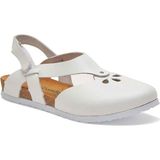 Comfortfüsse / Megan - Deri Sandalet ( Beyaz Deri )