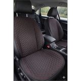 Comfortix Hyundai Tucson Uyumlu Kaydırmaz Tabanlı Oto Koltuk Minder Seti - 5 li Full Set-Sünger destekli- Kapitoneli- Terletmez Kumaş-Pratik Kurulum (siyah-Kırmızı)