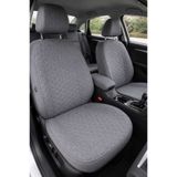 Comfortix Kia Sportage Uyumlu Kaydırmaz Tabanlı Oto Koltuk Minder Seti - 5 li Full Set-Sünger destekli- Kapitoneli- Terletmez Kumaş-Pratik Kurulum -Gri