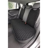 Comfortix Renault Austral Uyumlu Kaydırmaz Tabanlı Oto Koltuk Minder Seti - 5 li Full Set-Sünger destekli- Kapitoneli- Terletmez Kumaş-Pratik Kurulum (siyah-Gri)