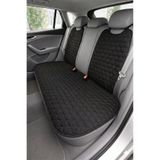 Comfortix Renault Clio 5 Uyumlu Kaydırmaz Tabanlı Oto Koltuk Minder Seti - 5 li Full Set-Sünger destekli- Kapitoneli- Terletmez Kumaş-Pratik Kurulum (siyah-siyah)