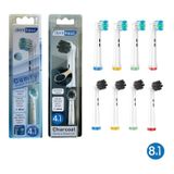 Comfy + Charcoal Yumuşak Oral-b Uyumlu Yedek Diş Fırçası Başlıkları
