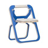 Comfy Delux Mini Katlanabilir Mavi Yer Kaplamayan Plywood Kamp Sandalyesi
