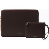 Comfyable 13"-14" Laptop Kılıfı ve Aksesuar Çantası MacBook Air/pro - M1/m2/m3/m4/m5 Uyumlu, Suya Dayanıklı - Acı Kahve