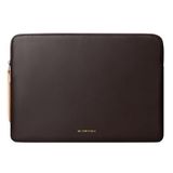 Comfyable 13 inç MacBook Air 13 inç M4 M3 M2 M1, 13 inç MacBook Pro, PU Deri Çanta Suya Dayanıklı Kılıf ile Uyumlu İnce Dizüstü Bilgisayar Kılıfı, Çikolata