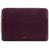Comfyable 13 inç MacBook Pro M2 2022 M1 ve MacBook Air M2 M1 ile Uyumlu İnce Dizüstü Bilgisayar Kılıfı, PU Deri Çanta Su Geçirmez Bilgisayar Kılıfı Kılıf, Berry Brown