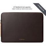 Comfyable 13" MacBook Air Laptop Kılıfı Koyu Kahverengi Suya Dayanıklı ve Hafif Tasarım