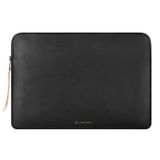 Comfyable İnce Koruyucu Dizüstü Bilgisayar Kılıfı 13-14 İnç MacBook Pro M2 M1 ve Tümü MacBook Air ile Uyumlu, PU Deri Çanta Su Geçirmez Kapak Notebook Bilgisayar Kılıfı Mac için, Siyah