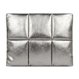 Comfyable Puffy Dizüstü Bilgisayar Kılıfı 15 inç 16 inç, Kadınlar için Puffer Laptop Taşıma Çantası, MacBook Air 15 inç M3 ve MacBook Pro 16 2023 M3 için Uyumlu Yastık Kılıfı, 16 inç PU Deri Kabarık