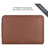 Comfyable Suya Dayanıklı Macbook Air/Pro 14" Fit Laptop Kılıfı - M5/M4/M3/M2/M1 Uyumlu - Kahverengi