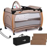 Comfymax Comfymax Power Park Yatak Oyun Parkı 70X110 - Wood Brown