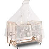 Comfymax Sallanır Anne Yanı Doğal Ahşap Beşik ve Uyku Seti - 60 x 120 cm