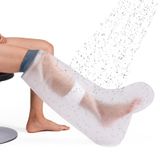 COMFYTHERA Duş için Büyük Su Geçirmez Bacak Döküm Kapak Ayak Yara Koruyucu Banyo Yetişkin Su Geçirmez Döküm Çanta Ameliyat için Bacak, Ayak Bileği, Ayak Yanıkları Yeniden Kullanılabilir Yaraları Kuru