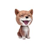 Comidox El yapımı çocukluk hafızası BobbleHead Köpekler Araba Dash Yavrusu Araba Araç dekorasyonu sallanan kafa köpek üstün Doğal Reçine Shiba köpekler tarafından yapılmıştır 1 adet
