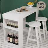 Comiet Çok Amaçlı Mdf Bar Mutfak Masası - Beyaz