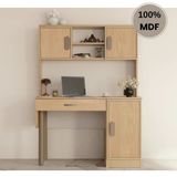 Comiet Karanfil Mdf Kitaplıklı Dolaplı Çalışma Masası