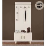 Comiet Kardelen Mdf Ayaklı Tasarım Askılıklı Portmanto Ayakkabılık