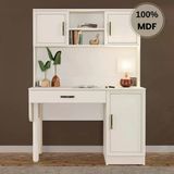 Comiet Kardelen Mdf Kitaplıklı Dolaplı Çalışma Masası