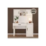 Comiet Kardelen Mdf Kitaplıklı Dolaplı Çalışma Masası