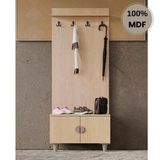Comiet Ladin Mdf Ayaklı Tasarım Askılıklı Portmanto Ayakkabılık