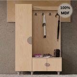 Comiet Ladin Mdf Raflı Askılıklı Ayaklı Tasarım Portmanto Ayakkabılık