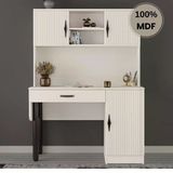 Comiet Lale Mdf Kitaplıklı Dolaplı Çalışma Masası