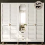 Comiet Lavanta 5 Kapaklı MDF Ayaklı Tasarım Gardırop Aytaşı Renkli Ayna ile Modern Görünüm - Aytaşı Rengi